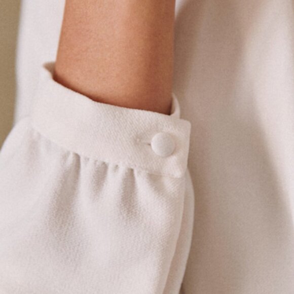Sezane - Abélia Blouse - Ecru - Size 32 (XXS) - Picture 3 of 6